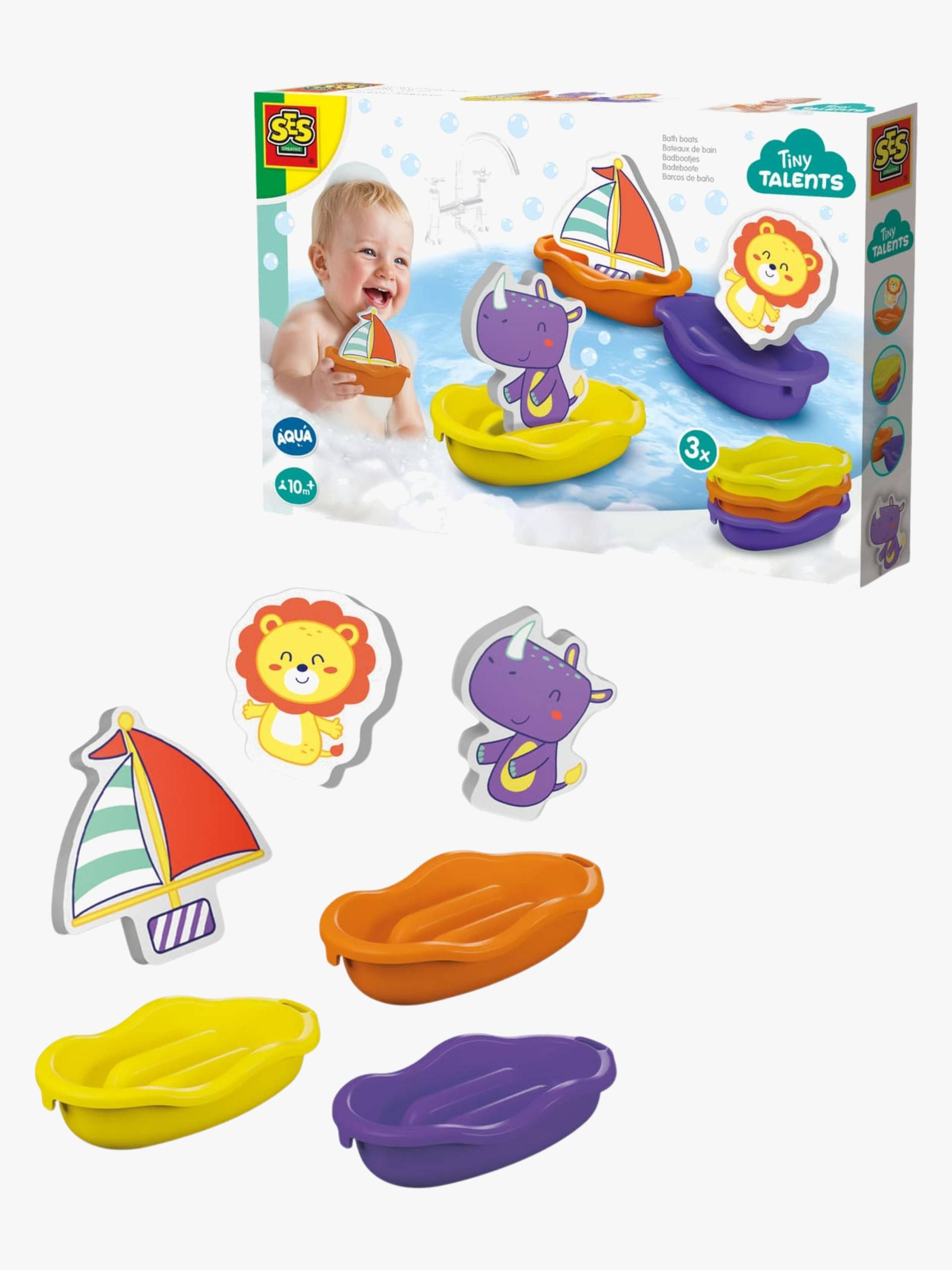 SES Creative Badespielzeug-Set Boote mit Schaumtieren SES Creative Badespielzeug-Set Boote mit Schaumtieren von SES Creative
