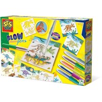 SES Creative - Blow Airbrush Pens - Dinosaurier mit magischem Farbwechsel von SES Creative