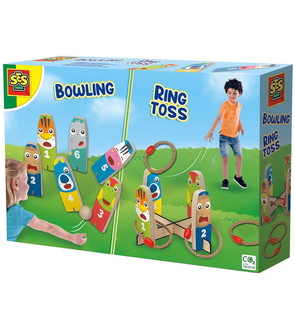 SES Creative Outdoor Games - Bowling/Ringwurfspiel - SES Creative - One Size - Spiele SES Creative Outdoor Games - Bowling/Ringwurfspiel - SES Creative - One Size - Spiele von SES Creative