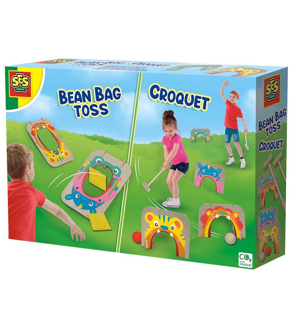SES Creative Outdoor Games - Krocket und Sitzsackwurf - SES Creative - One Size - Spiele SES Creative Outdoor Games - Krocket und Sitzsackwurf - SES Creative - One Size - Spiele von SES Creative