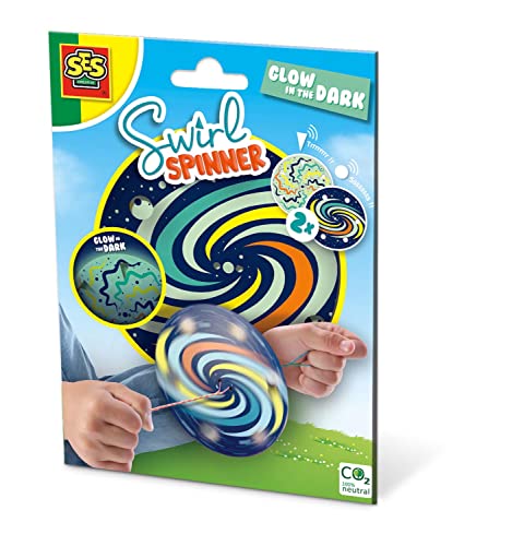 SES creative 02226 Swirl Spinner-Leuchtet im Dunkeln, Diverse Farben, One Size von SES Creative