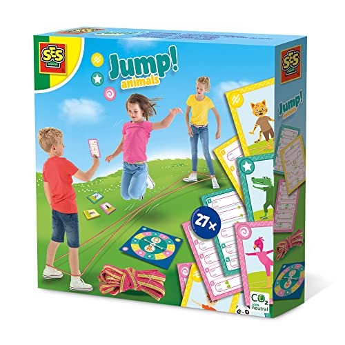 SES Creative 02248 Jump Animals-Gummitwist-Spiele, Weiß von SES Creative