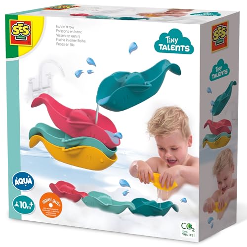 SES Creative 13098 Fische in Einer Reihe - Lernspielzeug für die Badewanne von SES Creative