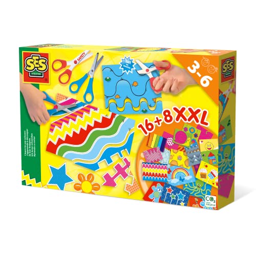 SES 148287 Creative Big Box Ich lerne schneiden 14828-Ich Bigbox, Mehrfarbig von SES Creative