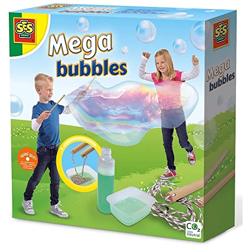 SES 22518 creative 2251 Riesen-Seifenblasen SES Deutschland 02251-Riesenseifenblasen Mega Bubble, bunt, grün von SES Creative