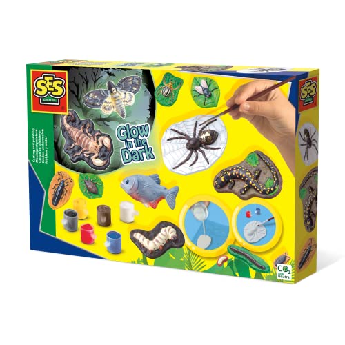 SES Nederland b.v. B007IUOAQ0 Gruseltiere gießen Glow in The Dark SES 01153 Scary Animals, Multi, Mittel von SES Creative