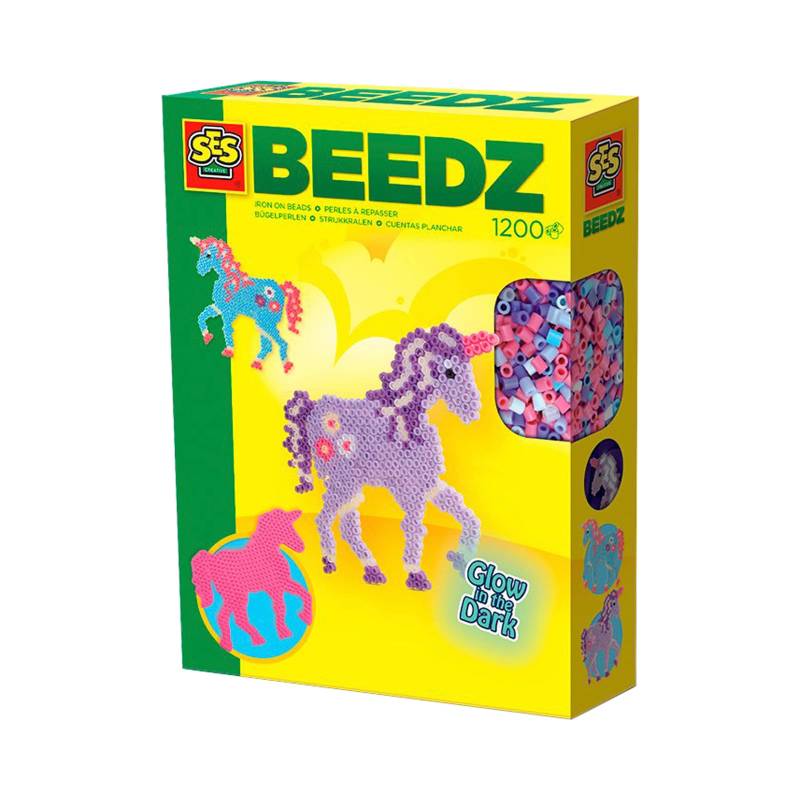 Ses Bügelperlen-Set Einhorn Glow in the Dark von SES