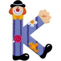 SEVI 81747 Holzbuchstabe K Clown 10 cm, sortiert von SEVI