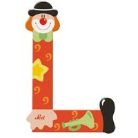 SEVI 81748 Holzbuchstabe L Clown 10 cm, sortiert von SEVI