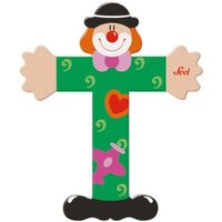 SEVI 81756 Holzbuchstabe T Clown 10 cm von SEVI