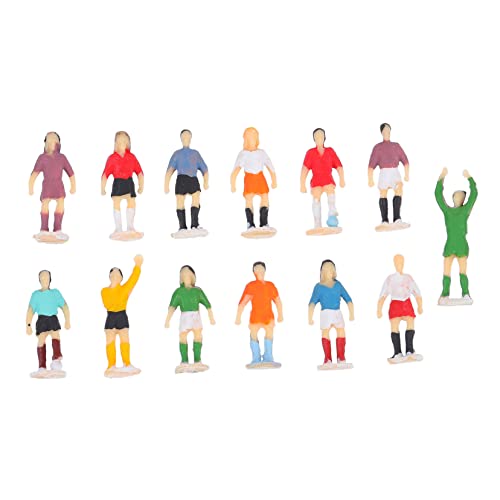 SEWACC 1 Sandtischfußballmann Fußballtor Fußball-Actionfiguren sammlerstücke modellfiguren Fußball Ball schienbeinschoner Fussball Mini-Fußballspielerfiguren Fußballmodell Plastik von SEWACC