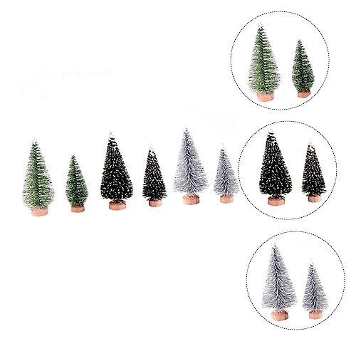 SEWACC 1 Satz Christbaumschmuck Tischbaum Baummodell Mini-Weihnachtsbaum Krippendekor christbaumfiguren weihnachtsbaumfiguren weihnachtsdeko Feiertagsdekoration Partyzubehör PVC Green von SEWACC