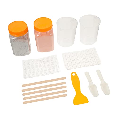 SEWACC 1 Satz Ziegelform-Set Bausteine Modellmaterial für den Sandtischbau bastel Set für Kinder bastelmaterial Kunsthandwerk Bausatz DIY Miniatur Stein DIY Ziegel für Sandtisch Kieselgel von SEWACC