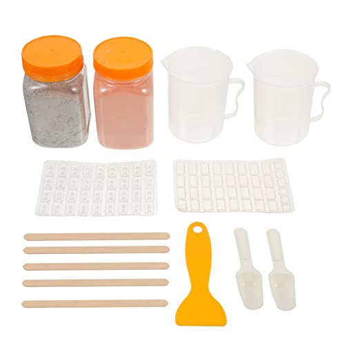 SEWACC 1 Satz Ziegelform-Set Miniaturwand Miniatur-Baumaterial bastel Set für Kinder bausteine für Kinder Werkzeug Bausatz sandtisch zubehör selber Machen sandtisch Ziegel selber Machen von SEWACC