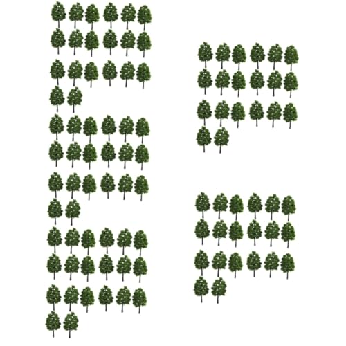 SEWACC 100 STK Landschaftsmodellbaum Mini-Modellbäume Landschaftsbaum Modell Rasenmatte Anlage Landschaft Bäume Modellbau bäume weihnachsbaume künstliche Sträucher grüner Modellbaum von SEWACC