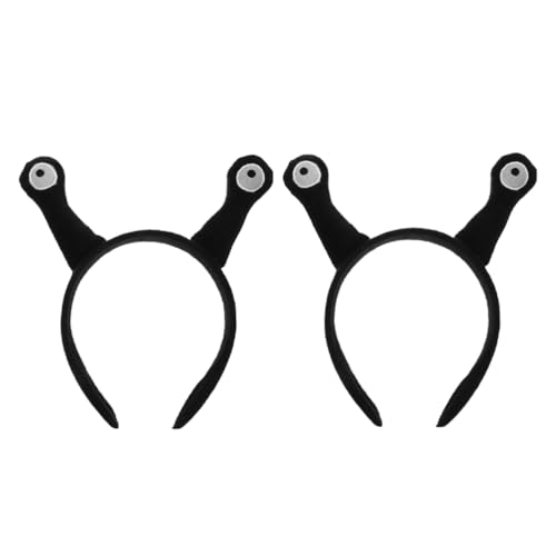 SEWACC 2 Pcs Haarband Schneckenantennen Kopfband Kopfschmuck Haarzubehör Lustige Süße Haarreihe Für Party -Cosplay -Requisiten von SEWACC