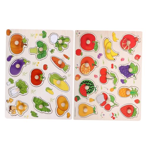 SEWACC 2 Stück Teiliges Montessori Holz Steckpuzzle Gemüse Obst Lernspielzeug für Kleinkinder Stabiles Pädagogisches Holzspiel Fördert Lebensmittelerkennung und Soziale Interaktion SEWACC 2 Stück Teiliges Montessori Holz Steckpuzzle Gemüse Obst Lernspielzeug für Kleinkinder Stabiles Pädagogisches Holzspiel Fördert Lebensmittelerkennung und Soziale Interaktion von SEWACC