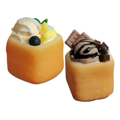 SEWACC 2stücke Miniaturkuchen Und Eiscreme Zum Basteln Zubehör Für Puppenhausküchen Mini-Desserts Spielzeug Für Junge Mädchen Und DIY-mikrolandschaftsgestaltung SEWACC 2stücke Miniaturkuchen Und Eiscreme Zum Basteln Zubehör Für Puppenhausküchen Mini-Desserts Spielzeug Für Junge Mädchen Und DIY-mikrolandschaftsgestaltung von SEWACC
