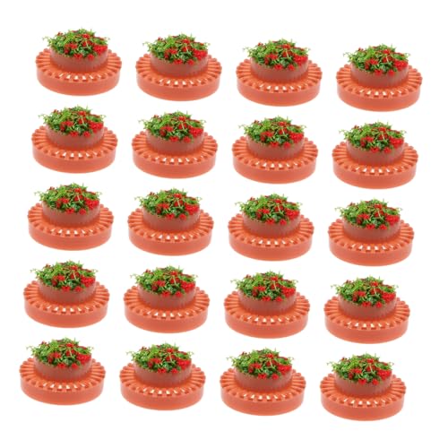 SEWACC 20 Stück Simulation Runde Kunststoff-blumentöpfe für Puppenhaus Mini Gartenlandschaft Sandtisch Modell SEWACC 20 Stück Simulation Runde Kunststoff-blumentöpfe für Puppenhaus Mini Gartenlandschaft Sandtisch Modell von SEWACC