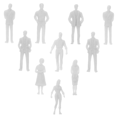 SEWACC 20 Stück Unbemalt aus Robustem Kunststoff für Modellbau Landschaftsdekoration Diorama Puppenhaus Schulprojekte SEWACC 20 Stück Unbemalt aus Robustem Kunststoff für Modellbau Landschaftsdekoration Diorama Puppenhaus Schulprojekte von SEWACC