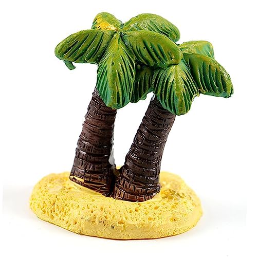 SEWACC 2St Desktop-Dekoration mikrolandschaft kokospalme caketopper 1 Stranddekoration Baumdekoration Meeresspielzeug Mini-Sandkasten-Spielzeug Kuchendekoration Miniatur-Kunstbaum Green von SEWACC