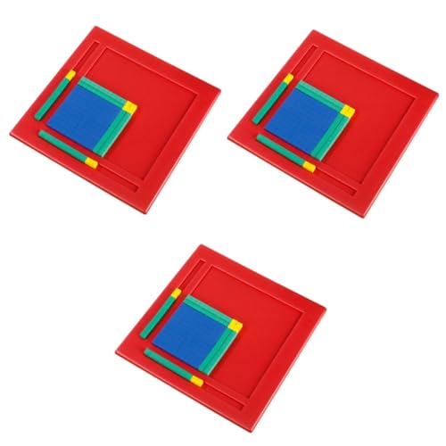 SEWACC 3 Sätze Holzblock Kinder Puzzle rätselbuch Kinder bausteine für Kinder Basis zehn Blöcke Zählblöcke zum Lernen für Kinder Mathe-Operationswürfel Mathe-Manipulationen für Kinder Eva von SEWACC