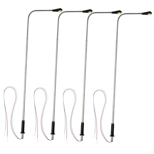 SEWACC 4 Stück Maßstab LED Leuchtend Sandtisch Dekoration DIY Mini Straßenlampen für Puppenhaus Mikrolandschaft Zubehör SEWACC 4 Stück Maßstab LED Leuchtend Sandtisch Dekoration DIY Mini Straßenlampen für Puppenhaus Mikrolandschaft Zubehör von SEWACC