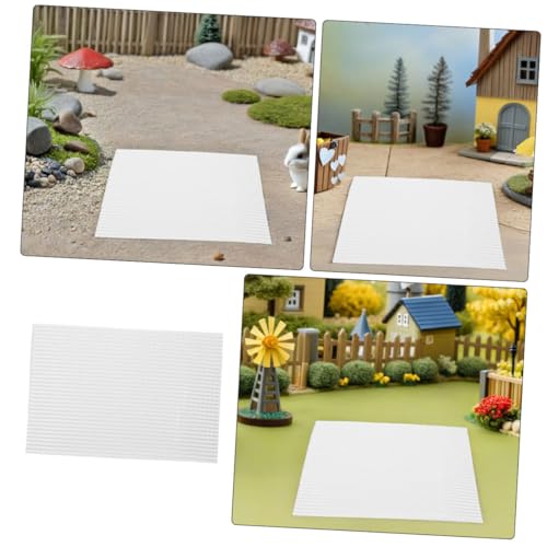 SEWACC 4 Stück Maßstab Realistische DIY Dachplatten für Puppenhaus Langlebiges Modellbaumaterial Klassische Weiße Dachziegel für Sandtisch und Dioramen SEWACC 4 Stück Maßstab Realistische DIY Dachplatten für Puppenhaus Langlebiges Modellbaumaterial Klassische Weiße Dachziegel für Sandtisch und Dioramen von SEWACC