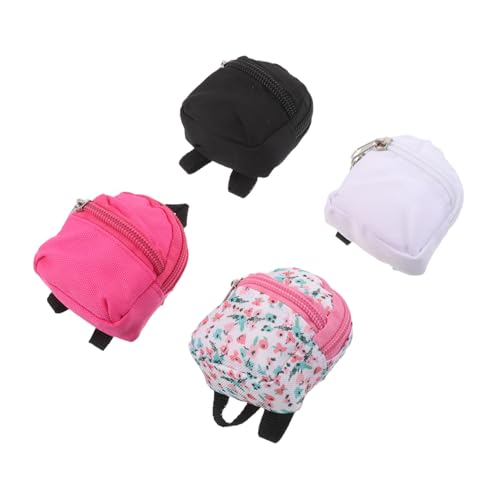 SEWACC 4stücke Miniatur-Rucksack Für Puppenhaus Puppenrucksack Mit Reißverschluss Mini-spielzeugrucksack Aus Polyester Hübsche Tragetasche Für Puppenzubehör Mini-puppentasche Für SEWACC 4stücke Miniatur-Rucksack Für Puppenhaus Puppenrucksack Mit Reißverschluss Mini-spielzeugrucksack Aus Polyester Hübsche Tragetasche Für Puppenzubehör Mini-puppentasche Für von SEWACC