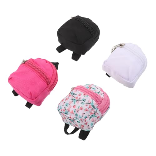 SEWACC 4 Stück Teiliges Puppenrucksack aus Polyester Miniatur Reißverschluss Rucksack für DIY Dekoration Leichte Schulranzen für Puppen Zubehör für Rollenspiele und Puppenhaus SEWACC 4 Stück Teiliges Puppenrucksack aus Polyester Miniatur Reißverschluss Rucksack für DIY Dekoration Leichte Schulranzen für Puppen Zubehör für Rollenspiele und Puppenhaus von SEWACC