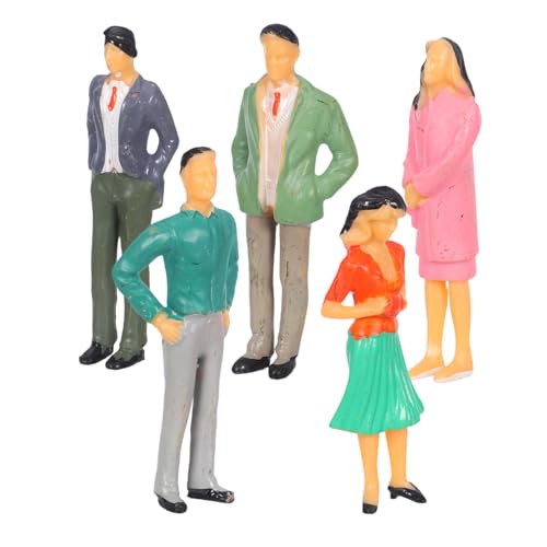 SEWACC 5 Stück Maßstab Bemalte Modellbahnpersonen Realistische Kunststofffiguren für Diorama Puppenhaus Städtische Planungsmodelle und Bastelanwendungen SEWACC 5 Stück Maßstab Bemalte Modellbahnpersonen Realistische Kunststofffiguren für Diorama Puppenhaus Städtische Planungsmodelle und Bastelanwendungen von SEWACC