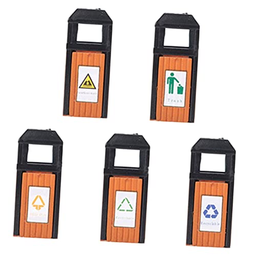 SEWACC 5 Stück Teiliges Mini Mülltonnen aus Stabilem Abs Detailgetreues DIY Modell für Puppenhaus und Sandtisch Dekor Vielseitig als Mini Abfalleimer Zubehör für Miniaturlandschaften SEWACC 5 Stück Teiliges Mini Mülltonnen aus Stabilem Abs Detailgetreues DIY Modell für Puppenhaus und Sandtisch Dekor Vielseitig als Mini Abfalleimer Zubehör für Miniaturlandschaften von SEWACC
