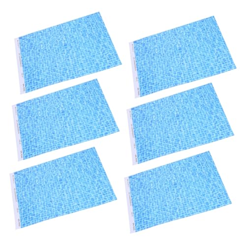 SEWACC 6stücke STK Realistische Wasserwellen-Aufkleber Für DIY-projekte Bodenbrett-papieraufkleber Mit Selbstklebender Rückseite Für Seeszenen Puppenhaus Modelleisenbahnzubehör SEWACC 6stücke STK Realistische Wasserwellen-Aufkleber Für DIY-projekte Bodenbrett-papieraufkleber Mit Selbstklebender Rückseite Für Seeszenen Puppenhaus Modelleisenbahnzubehör von SEWACC