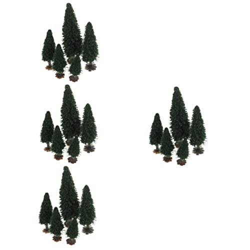 SEWACC 60 STK kleines Baumlandschaftsmodell Baumschmuck Mini-Landschaftsdekor Pflanzendekorationen Artificial Tree mikrolandschaft weihnachtsdeko Modellbäume Mini-Bäume zum Basteln Eisen von SEWACC