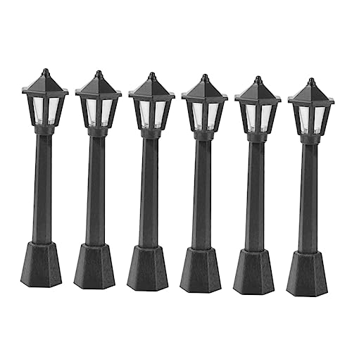 SEWACC 6Stücke Straßenlaterne Modell für Mini Accessoires Retro Garten Landschaftslicht mit LED für Puppenhaus Dekoration und DIY SEWACC 6Stücke Straßenlaterne Modell für Mini Accessoires Retro Garten Landschaftslicht mit LED für Puppenhaus Dekoration und DIY von SEWACC