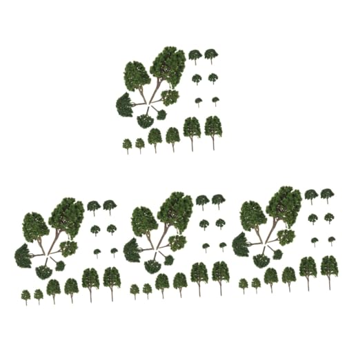 SEWACC 96 Stück Mikro Landschaftssimulationsbaum Mini Sandtischmodell Baumbaumodell Gefälschter Baum Grüne Landschaft Baumsimulationsbaummodell Mini Landschaftsbaummodell von SEWACC