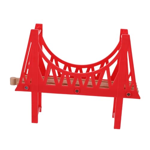 SEWACC Holz Zugbrücke Doppeldeckig Abnehmbar Kompatibel mit Holzschienen Eisenbahn DIY Modell für Robustes Holzspielzeug Fantasie und Spielspaß SEWACC Holz Zugbrücke Doppeldeckig Abnehmbar Kompatibel mit Holzschienen Eisenbahn DIY Modell für Robustes Holzspielzeug Fantasie und Spielspaß von SEWACC