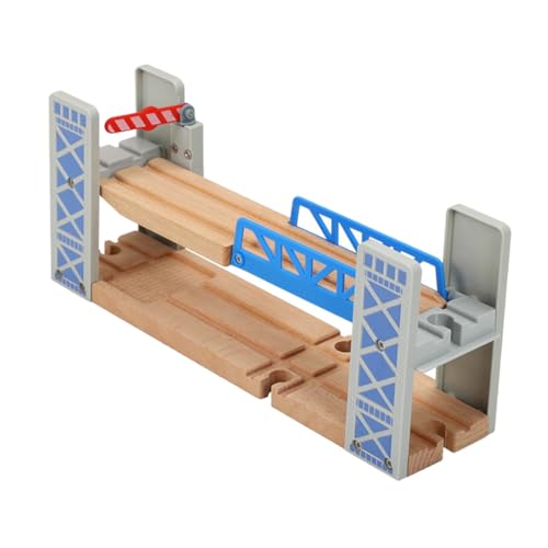 SEWACC Holzeisenbahn Brücke aus Robustem Holz Teiliges DIY Modell Kompatibel mit Holzschienen Kindgerechtes Stecksystem für Individuelle Zugstrecken Langlebiges Zugzubehör SEWACC Holzeisenbahn Brücke aus Robustem Holz Teiliges DIY Modell Kompatibel mit Holzschienen Kindgerechtes Stecksystem für Individuelle Zugstrecken Langlebiges Zugzubehör von SEWACC
