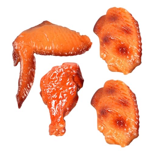 SEWACC Simuliertes Hühnerbein Teiliges aus PVC Realistische Künstliche Chicken Wings und Drumstick Modell Dekoratives Fake Food für Fotografie Restaurant und Heimdekoration SEWACC Simuliertes Hühnerbein Teiliges aus PVC Realistische Künstliche Chicken Wings und Drumstick Modell Dekoratives Fake Food für Fotografie Restaurant und Heimdekoration von SEWACC