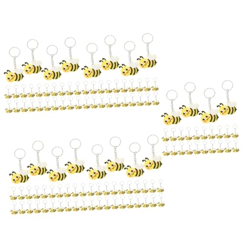 SEWOART 120 Stk Biene Schlüsselanhänger Babygeschenke Frühling Schlüsselanhänger bienen bienen zubehör kinder geldbörse geschenktasche Schlüsselbund Neuheit Schlüsselanhänger PVC von SEWOART