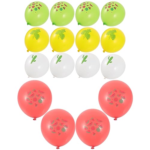 SEWOART 16st Hawaiianischer Ballon Kaktusballons Tropisch Led-ballonlichter Heliumtanks Für Ballons Ballongirlande Ballonbogen Gänseblümchen Ballons Dekorationen Partyballons Emulsion von SEWOART