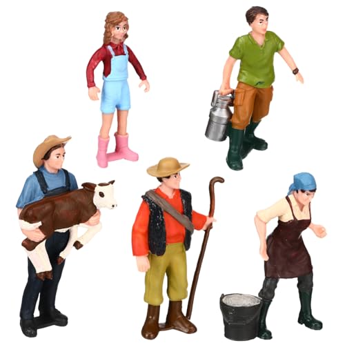 SEWOART 5 Stück Miniaturfiguren Für Modelleisenbahnen Langlebige Menschenfiguren Im Maßstab Ideal Für Architekturszenen Und Miniaturlandschaften Sitzend Und Stehend von SEWOART