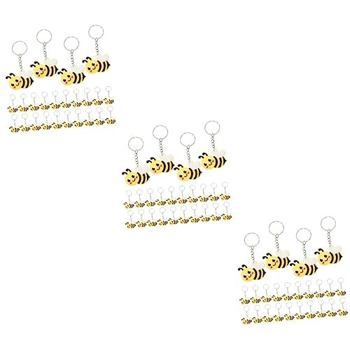 SEWOART 72 Stk Biene Schlüsselanhänger Bienen-Party-Dekorationen Schlüsselringe bienen bienen zubehör kinder portemonnaie kinder Tasche hängende Dekoration Metall von SEWOART