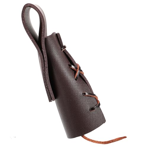 SEWOART Ampullenöffner Gürtelholster Frosch-Cosplay Partyfrosch Zubehör Cosplay-versorgung Wikinger Schild Mittelalterlicher Frosch Halter Für Cosplay Wikinger-Cosplay-kostüm Brown von SEWOART