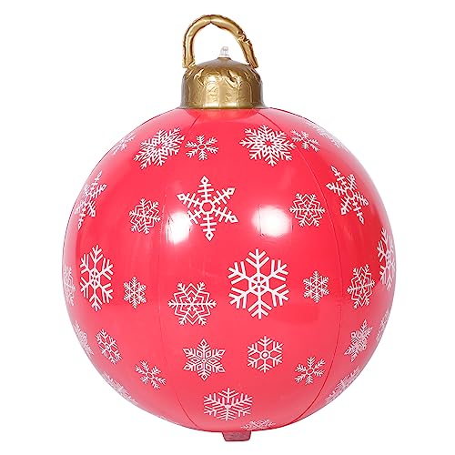 SEWOART Aufblasbare Weihnachtskugel Riesige Weihnachtskugeln Weihnachtsschmuck Dekor Weihnachtsdekorationen Für Schlauchboote Im Freien Riesiger Aufblasbarer Ball Weihnachtsballon Pvc von SEWOART