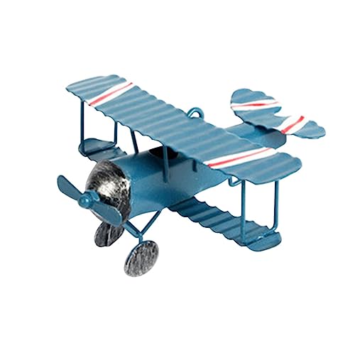 SEWOART Vintage Flugzeug Modell Dekoration Retro Airplane Deko Für Weihnachtsbaum Hochzeits Und Partyschmuck Hängend Blaue Farbe Ideal Für Foto Requisiten Und Desktop Deko von SEWOART