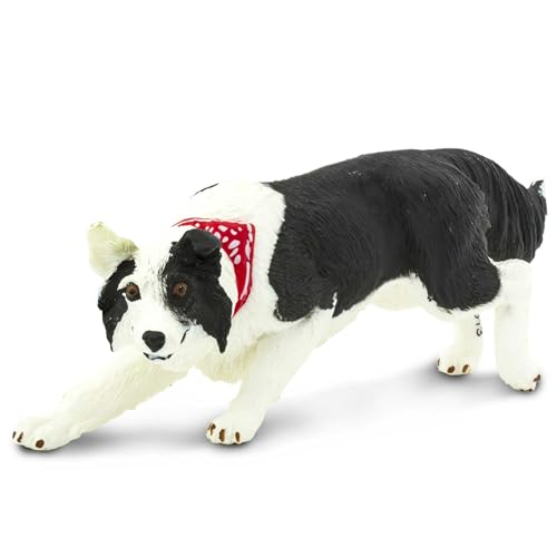 Safari Ltd. 254529" Best in Show Dogs Border Collie Tiere Kunststoff-Miniatur, Mehrfarbig/Meereswellen, S von Safari Ltd.