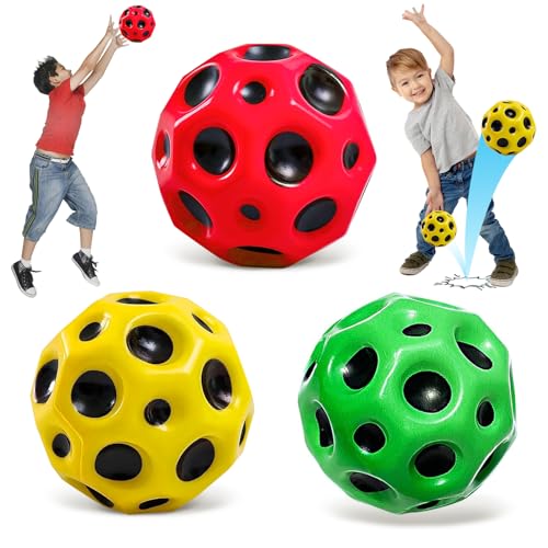 SFSSHUI Ball High Bounce Hole Ball Sprünge Gummiball Hohe Springender Gummiball High Gummibal Hohe Springender Space Ball Spielzeug Planeten Hüpfbälle Für Kinder im Freien von SFSSHUI