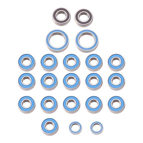 22-teiliges Gummi-Kugellager-Set for Tamiya CC-02 CC02 1/10 RC-Auto, Upgrades, Teile, Zubehör von SGREHJDR