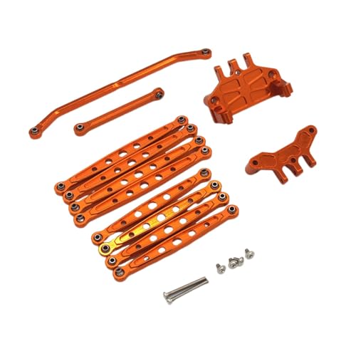 SGREHJDR 12 Stücke RC Auto Schubstange Upgrade Teile RC Lenkgestänge Set for MN128 MN86S 1/12 Skala RC Hobby Auto Fahrzeuge Zubehör(Orange) von SGREHJDR